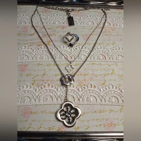 Silver Socialite Necklaces And Ring - Picture 2 of 11
